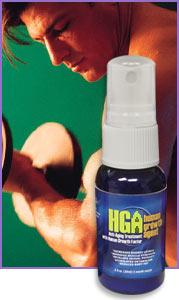 The HGA Human Growth Agent (HGH/HGF) Spray is a proprietary formulation that stimulates the pituitary gland to increase its release of Human Growth Hormone into the bloodstream.